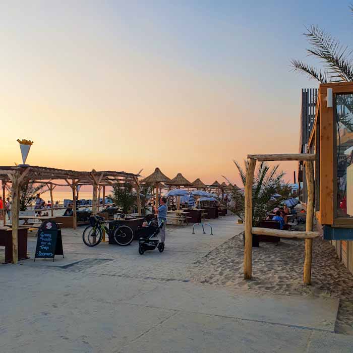 Castricum aan Zee beach - promenade through the beach bars - Discover True Netherlands