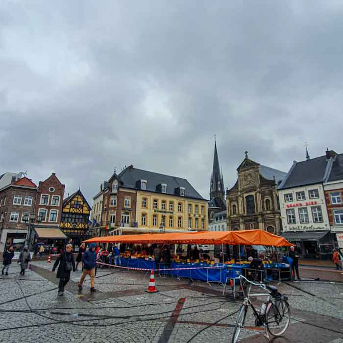 Sittard main square with market - Discover True Netherlands